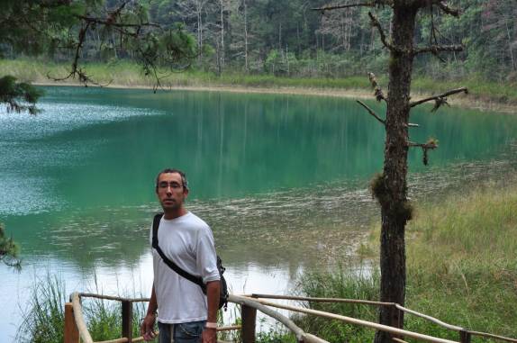 A laguna Esmeralda, no parque Lagunas de Montebello, na região de Comitan, em Chiapas, no sul do México, fronteira com Guatemala
